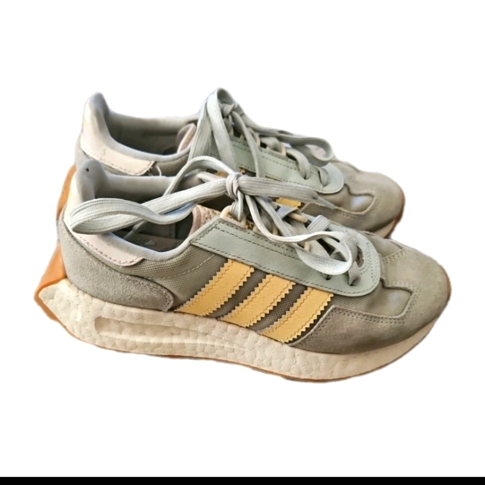 adidas Retropy E5W Women's Trainers In Linen Greelmost Yellow Ecru Tint 5.5 - Picture 3 of 14